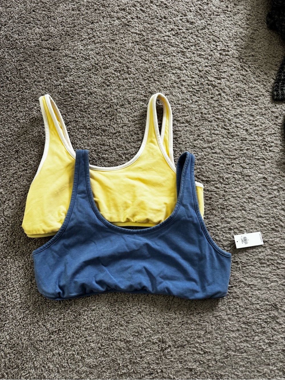 Old Navy Yellow and Blue Sports Bras - Pack of 2